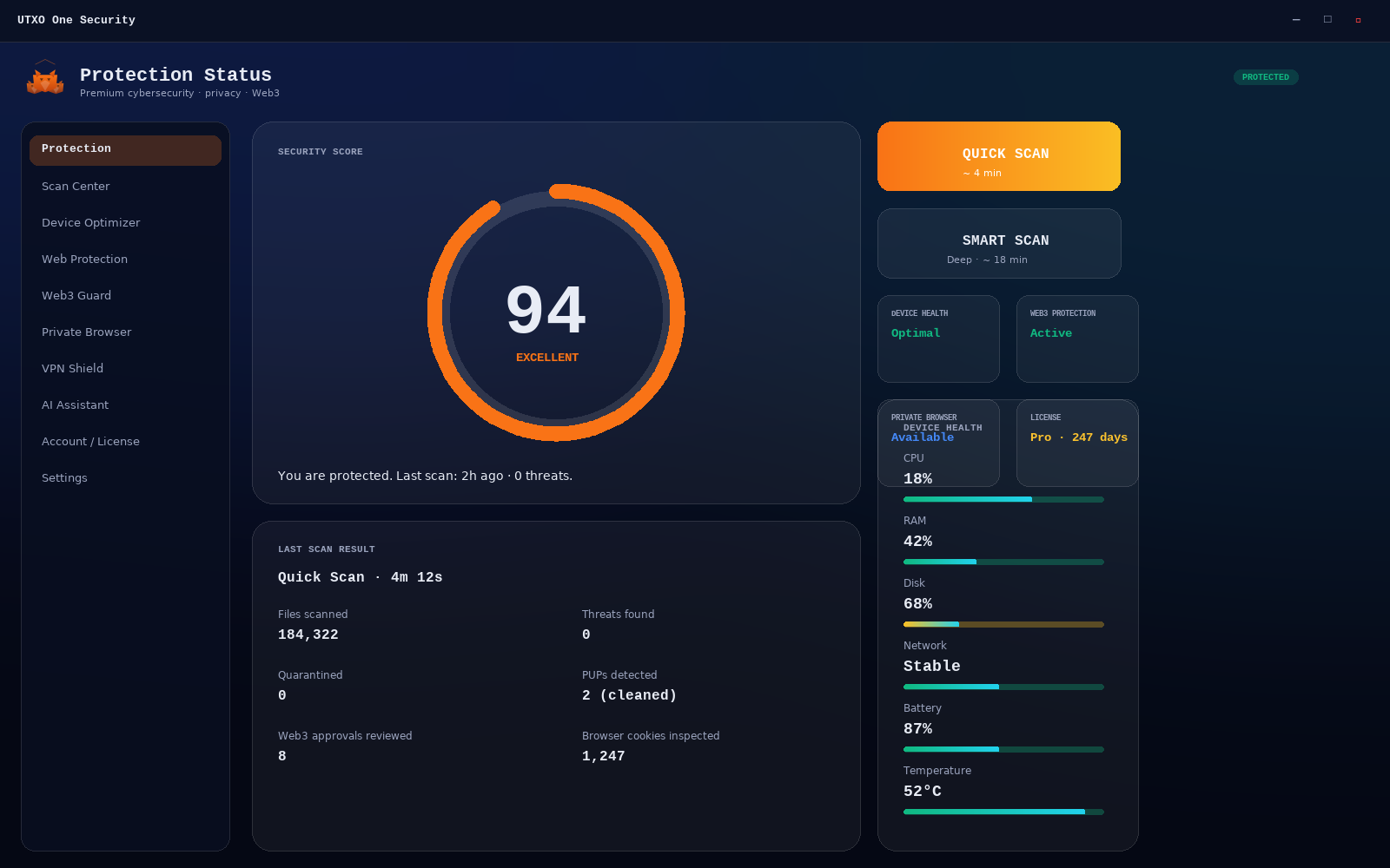 One Security screen